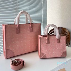 Designer-Cowhide Pink grande capacité Sac à provisions pour femmes mignon sac à main