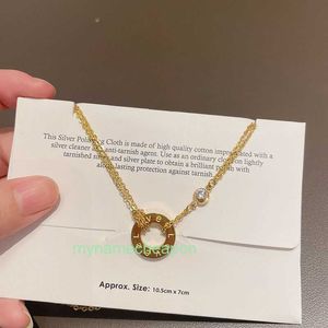 Designer Craitrie Nacklace Nouveau collier de lettre d'amour à double chaîne à double chaîne