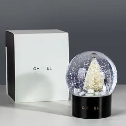 Designer Creative Gift Bijoux Lettre logo White Christmas Tree Transparent Crystal Ball Meilleur ami petite amie Valentin Gift Snowflake Ball Boad Gift