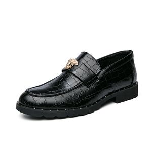 Zapatos de cocodrilo de diseñador, traje de cuero Oxford de negocios para hombres, vestido Formal italiano, Sapato Social Masculino Mariage