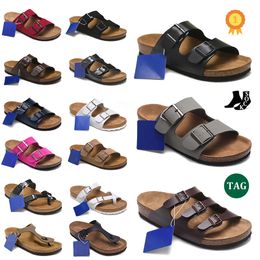 Sandales de créateurs Bostons saccades glissades pantoufles sandales Slip-On de plage chaussures bayaband tongs top plate de boucle en cuir plate-forme pour hommes