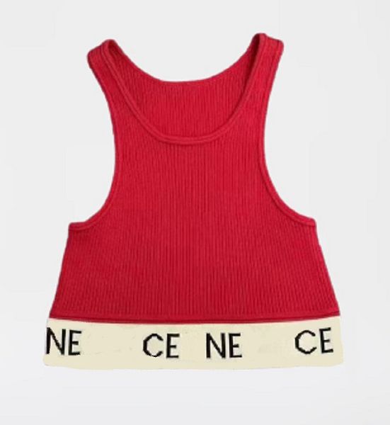 designer crop top tops t-t-t-shirk tas chars camis sports loisir sexy botting gilet off bowder tob top décontracté sans manches backless top shirts rouges s-xl