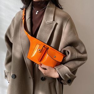 Designer Cross Body Waist bag Luxury Messenger bag pour femme Cartable sac à main Bretelles réglables porte-clés couleur unie HBP