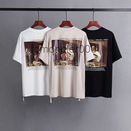 Designer Cross Fashion Oil Femmes Impression Manches Courtes T-shirt Hommes Tee T-shirt Casual Unisexe x Été Oversize Taille UE ZV5O ZV5O