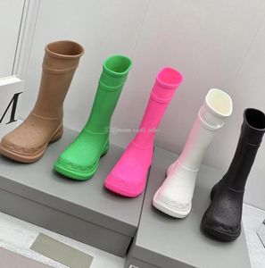 Designer Cross Focalistic Boots Boots Boots Femmes Mans Platformage Rubber Round Head Boot Green Rose Snow Botes Winter Out9984582