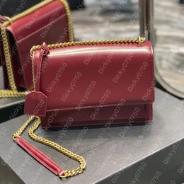 Designer Crossbody tas Sunset Dames tassen sac a dos Messenger bags Alligator lady bolsos dicky0750 Schouder Luxe Handtas Portemonnee Crocodile sacoche Tasche Burgundy