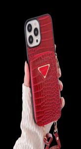 Étuis de téléphone à bandoulière design pour iPhone 14 13 12 11 Pro Max 14Pro 13Pro motif Crocodile couverture arrière mobile XR X XS XSMax Cellph2874943