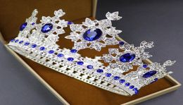 Coronas de diseñador Tocados de novia Accesorios para vestidos de fiesta de bodas Diademas redondas de círculo completo Diamantes Accesorios de moda para mujeres B3741982