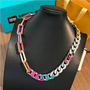 Designer Cubaanse kettingen Luxe merk sieraden Kettingen voor charme Heren Hiphop Chokers Mode vriendje punk Kettingen Grove schakelketting Armbanden met originele doos