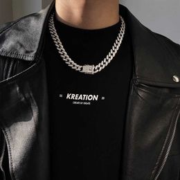 Designer Cubain Plein Diamant Collier Marée Pour Hommes Beau Collier Hip Hop Américain Femmes À La Mode Cool Spice Girl Bijoux Assortis