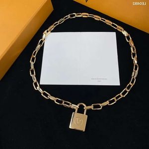 Designer Cubaanse ketting Mode roestvrijstalen hanger kettingen voor mannen Lock paar sieraden