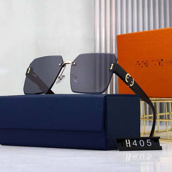 gafas de sol cucci de diseñador para mujer gafas de sol para hombre para mujer diseñador de moda fotografía callejera sin marco cuadrado moderno INS de gama alta con caja con caja