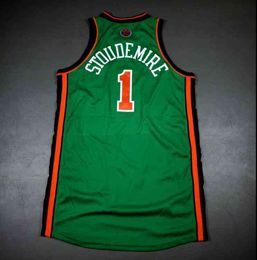 Designer Custom Basketball Jerseys Designer Cheap Jersey Rare Hommes Jeunes Femmes Vintage Amare Stoudemire St. Patrick's Day Retro High School Taille S-5xl N'importe quel nom ou numéro