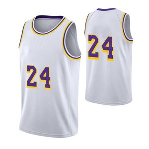 Ontwerper Custom Basketball Jerseys La6kers Jersey La24kers Heren Hoge kwaliteit Design 24 Basket ball Jersys Geavanceerd borduren comfortabele Outdoor Apparel Custom