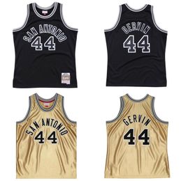 Diseñador de camisetas de baloncesto personalizadas cosidas George Gervin Jersey S-6XL Mitchell Ness 1977-78 Mesh Hardwoods Classics versión retro Hombres Mujeres Jóvenes j