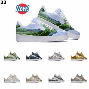 Designer personnalisé chaussures chaussures décontractées hommes femmes peint à la main Anime mode hommes formateurs sport baskets Color165