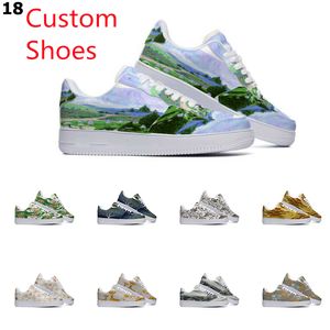 Designer personnalisé chaussures chaussures décontractées hommes femmes peint à la main Anime mode hommes formateurs sport baskets Color240