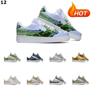 Designer personnalisé chaussures chaussures décontractées hommes femmes peint à la main Anime mode hommes formateurs sport baskets Color185