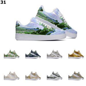 Designer chaussures personnalisées chaussure de course unisexe hommes femmes peint à la main mode hommes formateurs en plein air baskets Color10