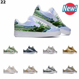 Designer aangepaste schoenen Running schoen unisex mannen dames handgeschilderde anime mode heren trainers sport sneakers color22