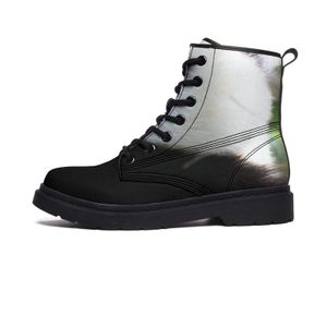 Designer Aangepaste laarzen Men Dames schoenen Zwarte heren Trainers Mode Sport Sports Vlak dier