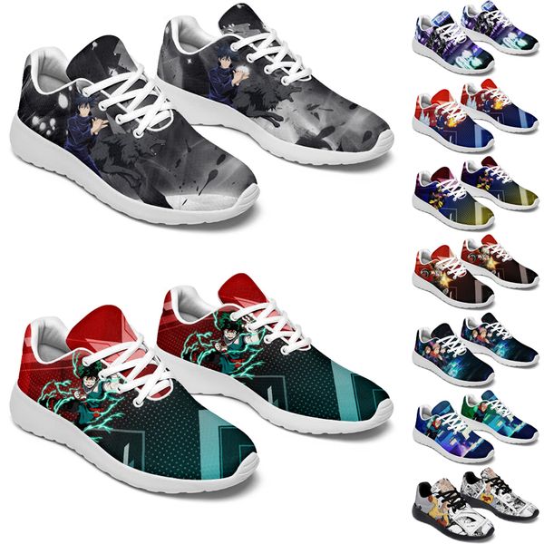 Diseñador Zapatos personalizados DIY Anime Entrenadores para hombre para mujer Niños niñas Zapatillas de deporte Zapatos para correr personalizados Zapato para caminar US5.5-11 Personalidad