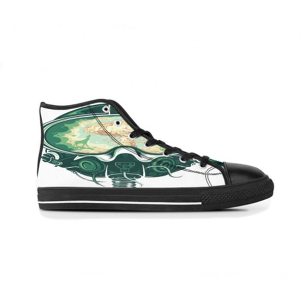 Zapatos aduaneros de diseño bricolaje para hombres para hombres entrenadores deportes gai gai verdes zapatillas de color 20025