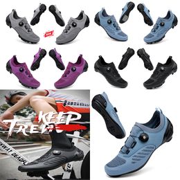 Diseñador Cycdaling Shoes Men Sports Dirt Road Bike Zapatos Flat Spdaeed Cycling Sneakers Flats Bicicleta de montaña