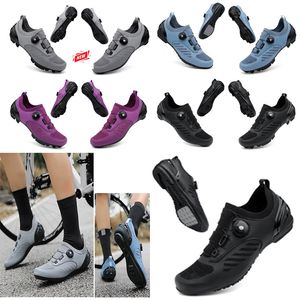 Designer Cyclaling Chaussures Hommes Sports Dirt Road Bike Shoedsas Plat Spdaeed Cyclisme Baskets Appartements Chaussures De Vélo De Montagne SPD Crampons Chaussures 36-47 GAI