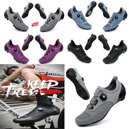 Designer Cyclaling Chaussures Hommes Sportscc Dirt Road Bike Chaussures Plat Spdaeed Cyclisme Baskets Appartements Chaussures De Vélo De Montagne SPD Crampons Chaussures 36-47 GAI