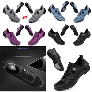 Chaussures de cyclisme design Hommes Spodarts Dirt Road Bike Chaussures Plat Vitesse Cyclisme Baskets Appartements Chaussures De Vélo De Montagne SPD Crampons Chaussures 36-47 GAI