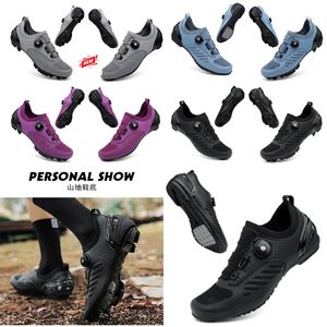 Chaussures de cyclisme design Hommes Sports Dirt Road Bike Chaussures Plat Vitesse Cyclisme Baskets Appartements Chaussures De Vélo De Montagne SPD Cleatdas Chaussures 36-47 GAI