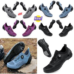 Chaussures de cyclisme design Hommes Sports Dirt Road Bike Chaussures Plat Vitesse Cyclisme Baskets Appartements Montagne Bicdaycle Chaussures SPD Crampons Chaussures 36-47 GAI