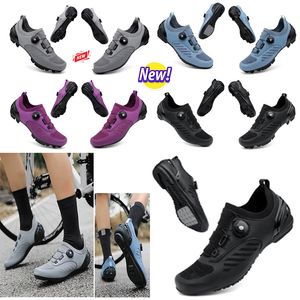 Chaussures de cyclisme design Hommes Sports Dirt Road Bike Chaussures Plat Vitesse Cyclisme Baskets Appartements Chaussures De Vélo De Montagne SPD Cleatsd Chaussures 36-47 GAI