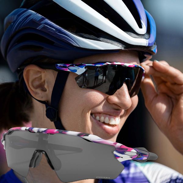 Designer cyclisme lunettes de soleil chêne vélo de vélo de vélo de vélos hommes hommes coulant des lunettes de soleil lunettes de soleil cyclistes