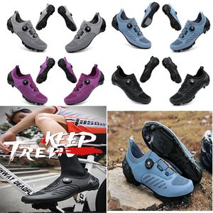 Designer Cyclisang Chaussures Hommes Sports Dirt Road Bike Chaussures Plat Vitesse Cdaycling Baskets Appartements Chaussures De Vélo De Montagne SPD Crampons Chaussures 36-47 GAI