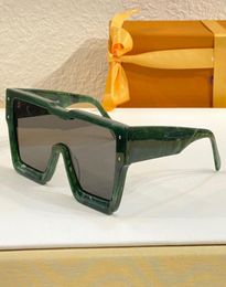 Lunettes de soleil Designer Cyclone Z1547E plaque ultra-épaisse monture monobloc lentille avec décoration en cristal à quatre feuilles lunettes de soleil classiques fa4294961