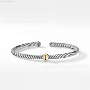 David Yuman – Bracelet de bijoux de créateur Xx, à la mode et populaire, en fil torsadé de 4mm, pièce à main à boule ronde