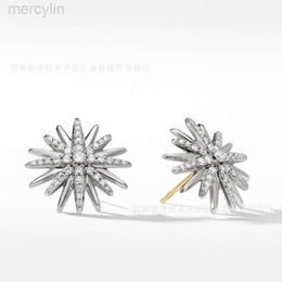 Designer David Yumans Yurma Bijoux Bracelet xx Sterling Silver Snowflake Boucles d'oreilles 5A Zircon Boucles d'oreilles