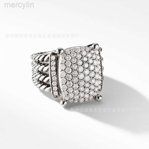 Designer David Yumans Yurma Bijoux Bracelet xx 925 Sterling Silver Group Set Zircon Ring pour les filles juniors