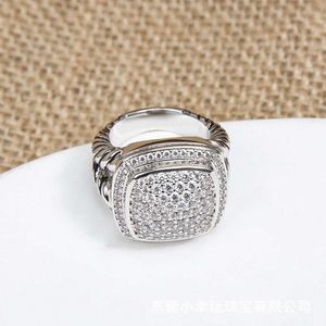 Designer David Yumans Yurma Yurma Jewelry Square 17 mm zircon imitation de style diamant mode
