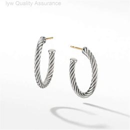 Designer David Yurma Brangle de boucles de boucles de câble Boucles d'oreilles riches populaires Newline Home David Ya