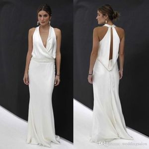 Designer Deep 2023 V nek avondjurken Mouwloze Backless Mermaid Floor Lengte Satijn plus size plooien Prom jurk formele op maat gemaakte vestidos estidos