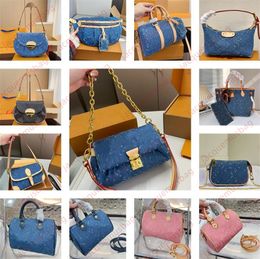 Sac en denim design femme 5A SUNSET Favorite Hills Po che tte Sac à main Diane baguettes nf jamais fourre-tout dame KEEP ALL BAN DOU LIERE 16 20 25 30 Sacs d'oreiller Bumbag M82949 M46829