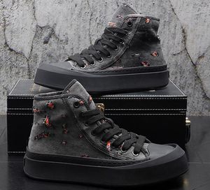 Designer Denim Beggar Party Rock Nightclubs Chaussures Chaussures de plate-forme décontractée Sneakers High Top Outdoor Recreation Locs respirant Lace-Up Walking Flats Chaussures