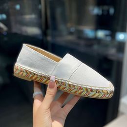 Designer Denim Blauwe Espadrilles Sneaker Mode Loafers Platte Casual Schoenen Leer Vrouwen Sandalen Zomer Outdoor Schoen Met Doos 530