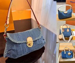 Designer denim handtassen portemonnees kleine boodschappentas vrouwen bakken reizen mode schoudertassen crossbody canvas sac