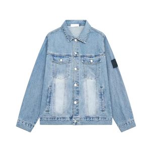 Designer denim jasje dames Topstoney Herfst Mode Dames Button Dames Letters Jas Vrouw Designer Jassen Jeans Socialite Cargo Denim Korte Jas M-2XL