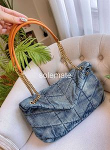 Designer Denim Sacs à bandouliers Blue Vilde Messager Chaîne à main sacs à main Bag de haute qualité Bag de corps de haute qualité 2024 NOUVELLES FEMMES COOL PLAT WALLLET