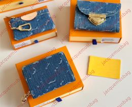 Designer Denim portefeuilles femmes Remix Series Zippy Zipper Coin Purse Purse portefeuille Hobo Sac Money Sac Ladies de haute qualité Zero Card Holder Credit Card Package